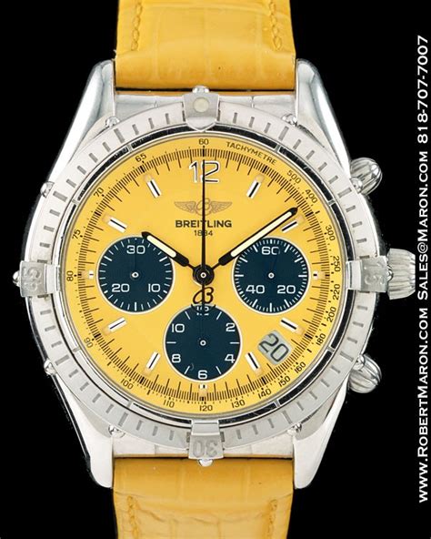 breitling cockpit chronograph yellow.